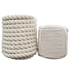 Macrame麻花编织帘线100% Macrame棉绳厂批发2毫米3毫米4毫米5毫米10毫米12毫米20毫米棉，100% 棉