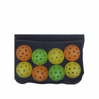 Porte-balles de pickleball et de tennis réglable, sac banane en maille pour hommes, femmes et adultes, capacité de 8 à 10 balles, séchage rapide