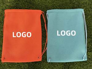 Factory Price Custom logo Mesh Bag Nylon <b>Draw</b> String <b>Storage</b> Bag Sandwich Mesh Drawstring Bag - Product Image 3