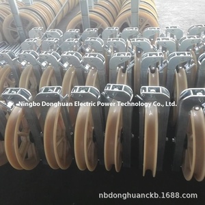 Tùy Chỉnh Chế Biến Điện Xây Dựng Nylon Ròng Rọc Duy Nhất Ba Năm Bánh Xe Vành Đai Phẳng Chuỗi Khối OEM Hỗ Trợ Cho Máy Bay - Product Image 3