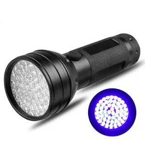 Wason vendita calda professionale 51 * LED 395nm lunghezza d'onda luce nera torcia UV luce ultravioletta Blacklight Detector torcia