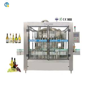 Completamente automatico calice vino rosso vodka liquore succo di bevanda sigillatrice per bottiglie di vetro di riempimento di riempimento linea di produzione - Product Image 1