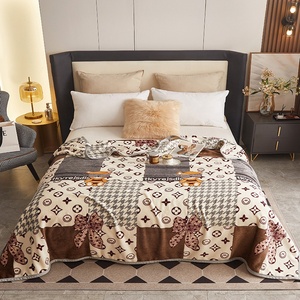 Hot Bán Flannel Lông Cừu Chăn Thiết Kế Thời Trang-E Duy Nhất Lớp Có Thể Đảo Ngược Mềm Ấm Sang Trọng Máy Có Thể Giặt Ném Chăn - Product Image 4