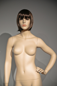 Maniquí de fibra de vidrio para mujer, maniquí de pie con curvatura realista, moda al por mayor, barato - Product Image 3