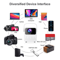 Mini projecteur laser à courte portée HD 1080p, 5000 lumens, Support 4k home cinéma, projecteur à lentille Led, offre spéciale