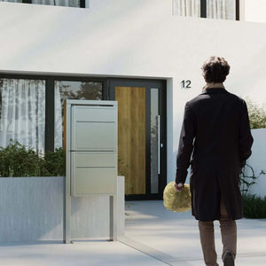 Poignée de tiroir encastrée JH-Mech, surface en métal résistante aux rayures, noire, structure de rangement à <span class=keywords><strong>double</strong></span> tiroir, boîtes aux lettres personnalisées - Product Image 3