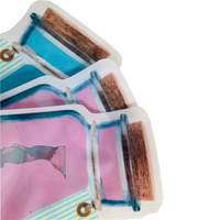 Sacs en forme de bouteille Mason imprimés sur mesure, refermables, pour aliments pour bébés, sushis, sucre, bonbons, en-cas, emballages cadeaux