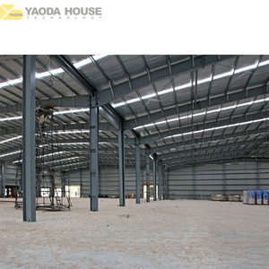 Hangar de stockage d'entrepôt de cadre en acier léger de <span class=keywords><strong>portail</strong></span> peint galvanisé durable de grande hauteur de haute qualité Structure en acier préfabriquée - Product Image 6