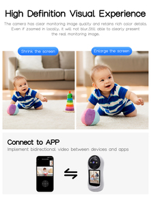 V380proCámara de seguridad para videollamadas de dos vías con pantalla para el cuidado de ancianos y niños que llaman a casa mini cámara WiFi de 3mp - Product Image 2