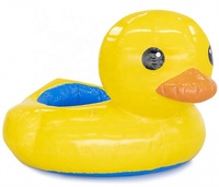 Piscine gonflable en forme de canard pour enfants, jeu de pêche, hermétique, à air