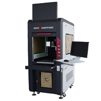 Machine de marquage laser à fibre de couvercle de protection fermé marquage de logo à grande vitesse pour les produits métalliques