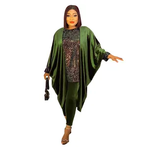 H & D African Damen Loose Robe Kleid Samt Kleidung Maxi Kaftan Kleid Bulk Kleidung Südafrika