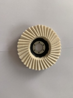5 pouces X 7/8 "tonnelle laine feutre rabat disque de polissage feutre disque roue de polissage pour 125 meuleuse d'angle pour polir le verre métallique