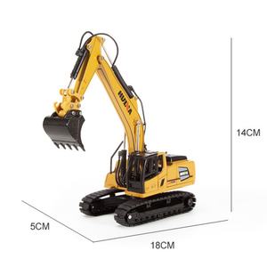 รถบรรทุกของเล่นจำลองงานก่อสร้าง รุ่น SJY-1810 ขนาด 1:60 ผลิตจากโลหะผสม ดีไซน์รถขุด - Product Image 6