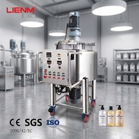 Vente chaude : Cuve de mélange en acier inoxydable avec agitateur, 100 litres, pour savon liquide, cuve de mélange à double enveloppe chauffante pour liquides