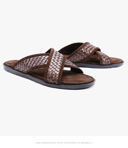 Vente en gros de <span class=keywords><strong>sandales</strong></span> arabes en <span class=keywords><strong>cuir</strong></span> véritable XINZI RAIN pantoufles arabes en plein air à semelle souple en <span class=keywords><strong>cuir</strong></span> véritable de haute qualité pour femmes et hommes - Product Image 5