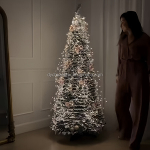 Árbol <span class=keywords><strong>de</strong></span> <span class=keywords><strong>Navidad</strong></span> Nevado, Plegable y Luminoso <span class=keywords><strong>de</strong></span> 120 cm con Luces y Decoraciones, Precio <span class=keywords><strong>de</strong></span> Fábrica para Fiestas Navideñas - Product Image 3