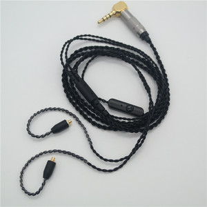 เอ็มเอ็มซีเอ็กซ์สายเปลี่ยนหูฟังพร้อมไมโครโฟนสำหรับ Se535 Se315 Se846 Ue900 สีดำออกซิเจนฟรีสายทองแดงชุบทอง - Product Image 1