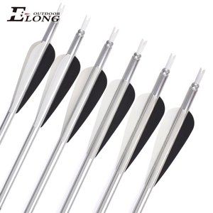 Elong Outdoor 70575-T6 <span class=keywords><strong>2018</strong></span> Flechas de tiro con arco de aluminio con plumas de plástico para arco compuesto - Product Image 4