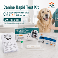 Test combiné Parvovirus/Giardia CPV/GIA Canin – Kit de détection vétérinaire rapide triple en une étape pour hôpitaux vétérinaires