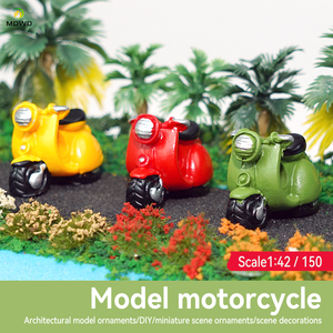 Modelo <span class=keywords><strong>de</strong></span> Motocicleta Miniatura a Escala 1:42 1:150 para Micro Paisajes, Mesa <span class=keywords><strong>de</strong></span> Arena y Escenas DIY - Product Image 2