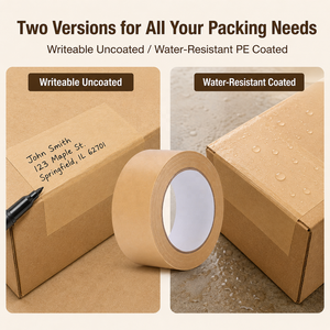 Feuchtigkeitsbeständiges PE-beschichtetes braunes Papierband und selbstklebendes Kraftpapier-Versiegelungsband für schwere Kartonverpackungen - Product Image 4