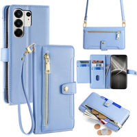 Étui de téléphone en cuir premium avec fentes pour cartes, bandoulière réglable et fermeture magnétique pour iPhone 18 Pro Max 17 16 15 Plus 14 Pro Max