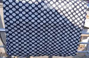 Hand Stitched Kantha <b>Quilt</b> Printed Organic Cotton Traditional Home Decor <b>Throw</b> Blue Polka Dot Pattern All Season - Product Image 2