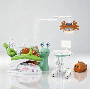 Sillón Dental Pediátrico para Clínica Dental Infantil, <span class=keywords><strong>Centro</strong></span> Dental Familiar con Luz LED, Cinturón de Seguridad y Reposabrazos - Product Image 2