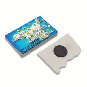 Custom Solid Personalised Souvenir 3D Poly Sicilia Resin <b>Fridge</b> Magnet - Product Image 2