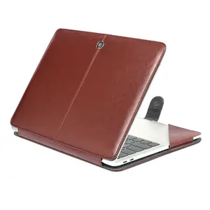 Casing Pelindung Laptop Universal 15.4 Inci untuk Macbook Pro 16 Buku Casing Kulit PU