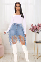 Vente chaude Hottie déchiré Sexy grande taille court femmes Denim décontracté enveloppé hanche jupe dame vêtements