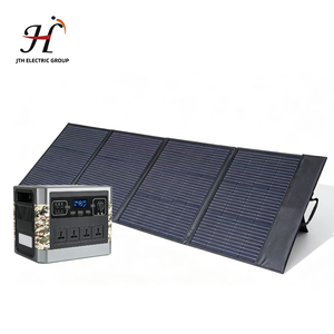Unité de stockage solaire portable JTH//2000W 2016Wh avec lumière LED et prises CA pour caravanes et marchés aux <span class=keywords><strong>puces</strong></span> - Product Image 5
