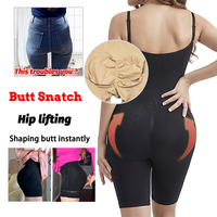 Pakaian Dalam Pembentuk Tubuh Slim Fit Kompresi Tinggi Tak Terlihat, Pengencang Pinggul, Pelangsing Tubuh, Pengontrol Perut, Celana Ketat, Bodysuit Wanita