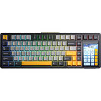 Keyboard Gaming Mekanik AULA L99 Wireless dengan Layar Sentuh, Keyboard Gaming Tri-mode, Keyboard Gaming RGB yang Dapat Diprogram, Laris Terjual