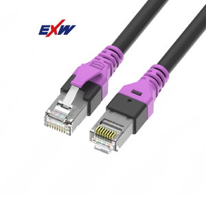 Ul/CE chứng nhận 24AWG 26AWG tinh khiết Đồng Ethernet vá dây 100m rắn bị mắc kẹt 8-core CAT5E cat6A đồng trần Cat6 patchcords - Product Image 3