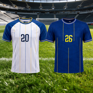 Fabrieksdirecte verkoop Bosnië-Herzegovina voetbaltenue 2026 aangepaste naam nummer korte mouw voetbalshirt voor fans - Product Image 4