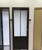 Puerta Plegable de Diseño Moderno con Aislamiento Térmico PT de Vidrio y Aleación de Aluminio, Superficie Acabada para Patio Exterior de Hospital