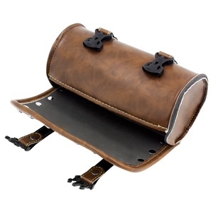Alforja de Horquilla para Motocicleta de Cuero Bolsa de Herramientas Universal para Harley Softail Touring, Honda, <span class=keywords><strong>BMW</strong></span> y Yamaha - Product Image 3