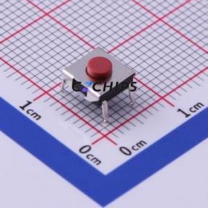 TS-1080D-A3B3-D1 Tactile Switch DIP-4P,6.4x6mm Switch Single Pole Single Throw Round Button Through Hole 6.4mm - Product Image 1