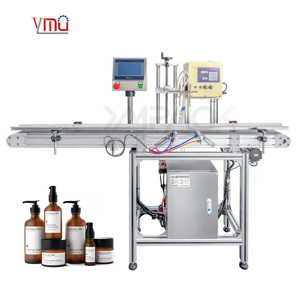YIMU YMF2 CNC çift meme meşrubat dolum makinesi otomatik dijital manyetik peristaltik pompa şişesi sıvı dolum makinesi