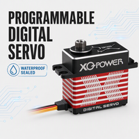 Servo Digital sin Escobillas de 45KG para Coche/Avión RC, Motor con Carcasa de Aluminio CNC, Engranaje de Acero Inoxidable, 8.4V, Programable e Impermeable