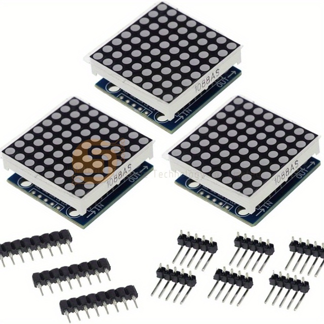 FUSUPI MAX7219 8x8 LED Dot Matrix Module for and Raspberry Pi