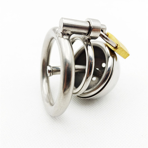 スチール純血種ベルト男性純血種デバイス、金属ペニスロック純血種コックケージリング男性のための大人のボンデージ大人のおもちゃ - Product Image 4