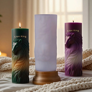 Moule en silicone pour bougie parfumée DUMO Lion King Fournitures de fabrication de bougies cylindriques utilisées pour <span class=keywords><strong>la</strong></span> fabrication de moules à gypse pour diffuseur - Product Image 1