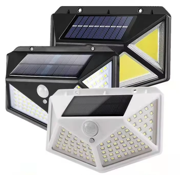 Modern White LED IP65 Waterproof Solar Wall Light with Motion Sensor for Outdoor Garden Use