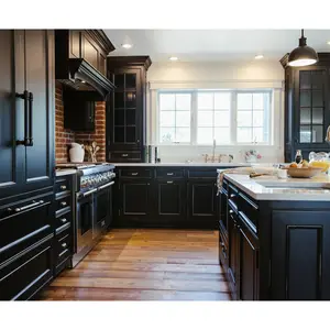 Buen precio completo de color negro de moderno diseño de cocinas armarios  para muebles de cocina armario de cocina - China Armario de Cocina, Cocina  de diseño de Gabinete