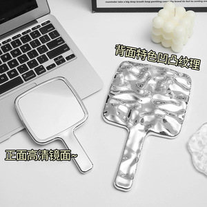 Handheld Makeup Mirror Colored Lens Small Size Large Size Student Dormitory Use - Product Image 4