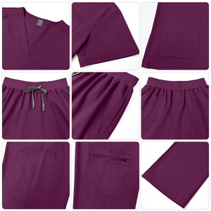 Conjuntos de Uniformes Médicos <span class=keywords><strong>Blancos</strong></span> para <span class=keywords><strong>Hombre</strong></span>, <span class=keywords><strong>Pantalones</strong></span> Rectos, Uniformes Médicos al por Mayor, Conjuntos de Uniformes Médicos de Verano a la Moda, Uniforme de Enfermero - Product Image 4