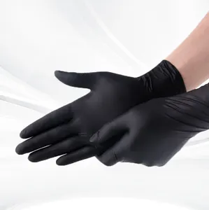 Black Nitrile Gloves For Catering Hygiene Household Cleaning